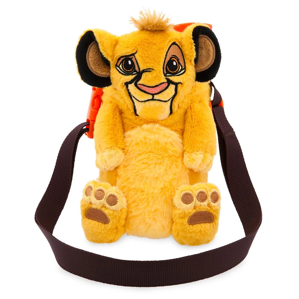 Disney Simba Water Bottle With Plush Crossbody Carrier – The Lion King 30th Anniversary