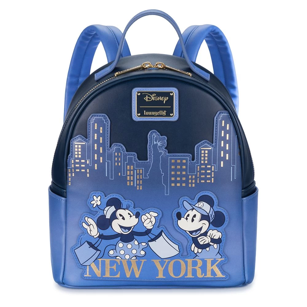 Disney Mickey Mouse And Minnie Mouse New York Loungefly Mini Backpack