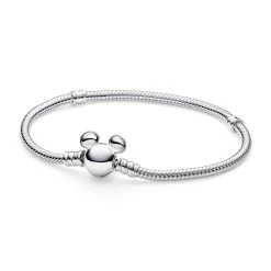Disney Mickey Mouse Icon Snake Chain Bracelet By Pandora β Silver