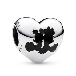 Disney Mickey And Minnie Mouse Heart Charm By Pandora
