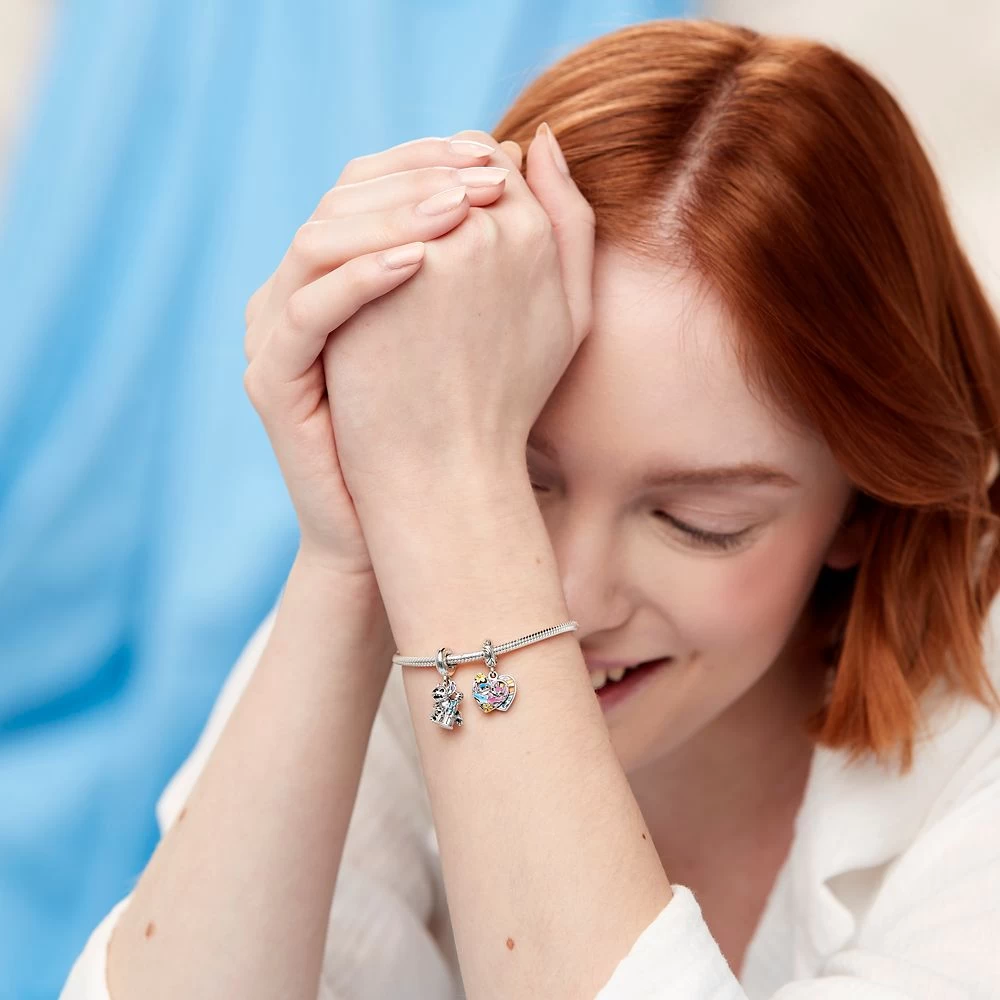 Stitch And Fantasyland Castle Dangle Charm By Pandora β Lilo & Stitch β Disney Parks - Image 2