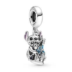 Stitch And Fantasyland Castle Dangle Charm By Pandora – Lilo & Stitch – Disney Parks