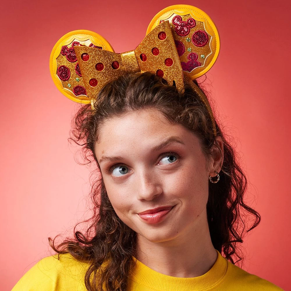 Minnie Mouse Pizza Ear Headband For Adults – Disney Eats - Image 2