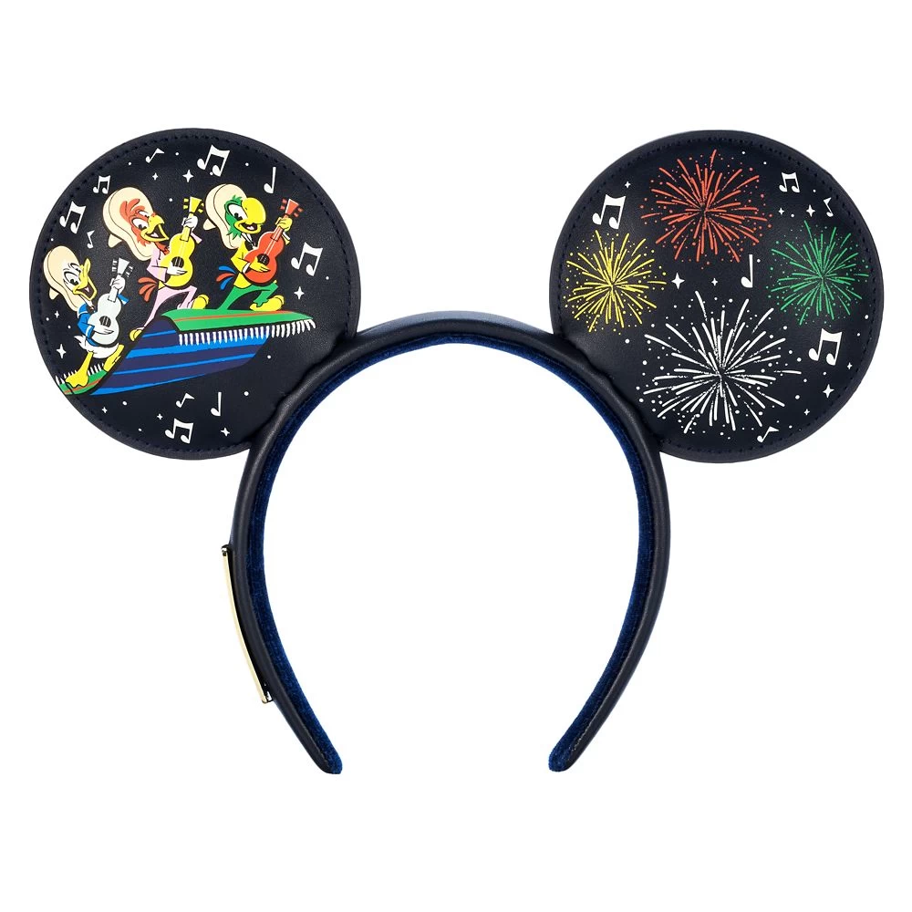 Disney The Three Caballeros Glow-in-the-Dark Loungefly Ear Headband With Removable Bow For Adults – EPCOT - Image 5