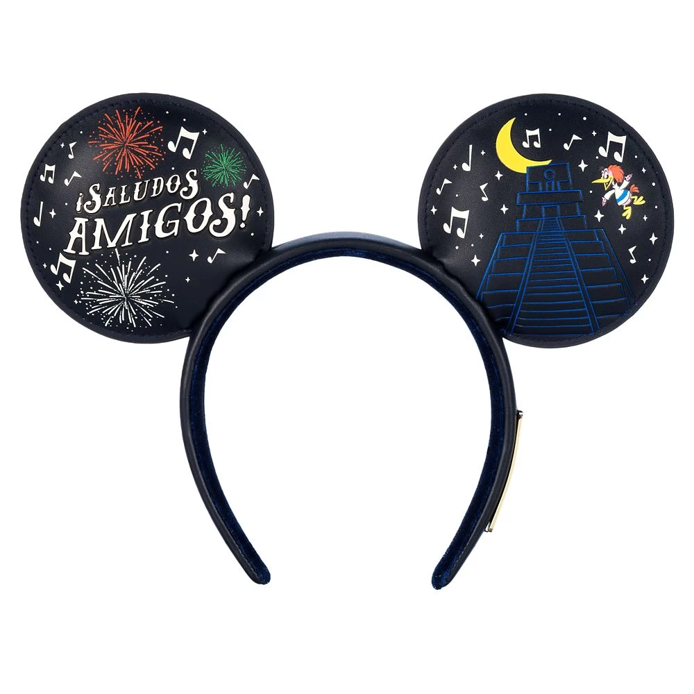 Disney The Three Caballeros Glow-in-the-Dark Loungefly Ear Headband With Removable Bow For Adults – EPCOT - Image 6