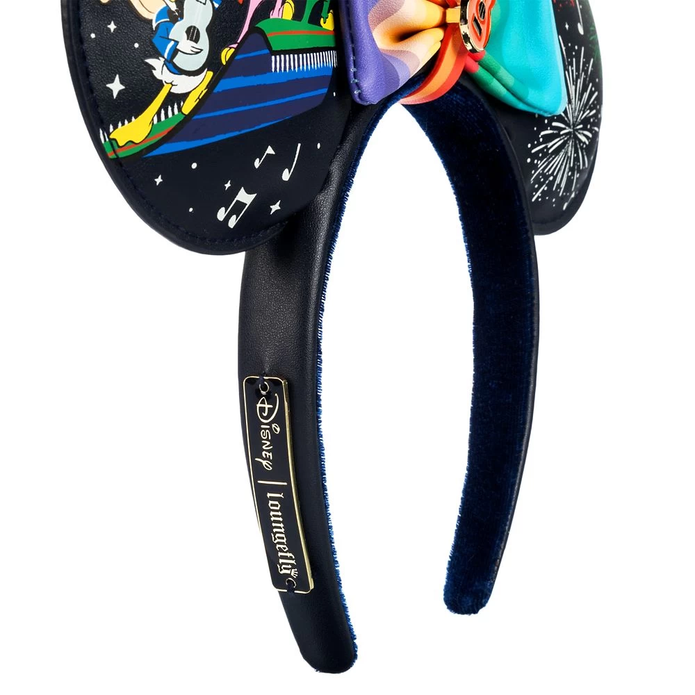 Disney The Three Caballeros Glow-in-the-Dark Loungefly Ear Headband With Removable Bow For Adults – EPCOT - Image 8