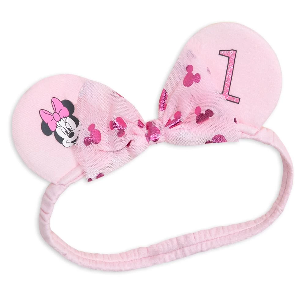 Disney Minnie Mouse 1st Birthday Dress Set For Baby - Image 7