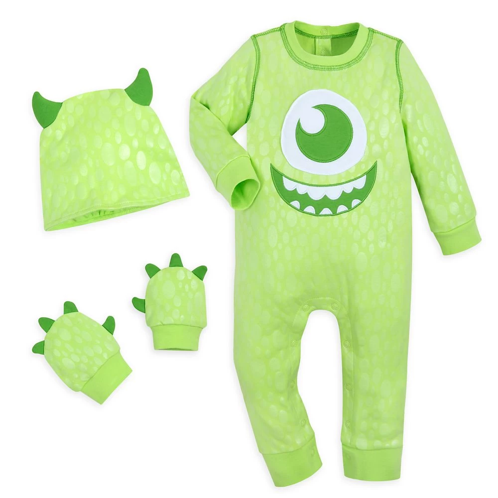 Disney Mike Wazowski Costume Romper For Baby – Monsters, Inc. - Image 2
