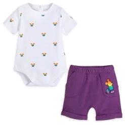 Mickey Mouse Icon Bodysuit And Shorts Set For Baby – Disney Pride Collection