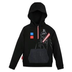 Disney Darth Vader Half Zip Fleece Hoodie For Kids β Star Wars