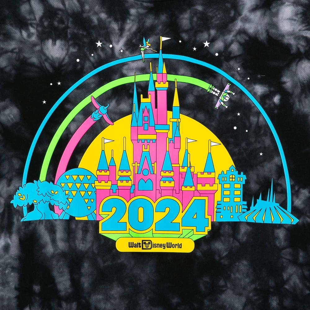 Walt Disney World 2024 Tie-Dye Pullover Sweatshirt For Women - Image 3