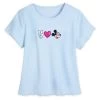 Disney Mickey Mouse ''Peace, Love, Mickey'' T-Shirt For Women