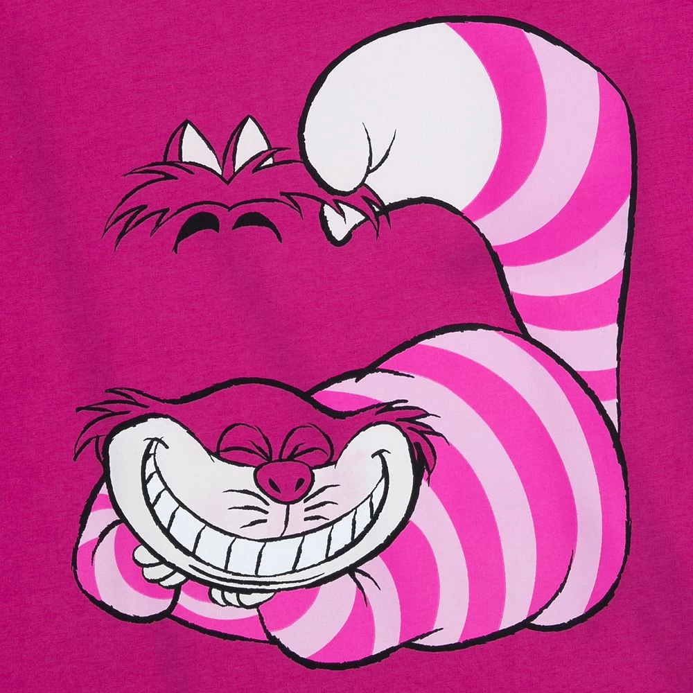 Disney Cheshire Cat Fashion T-Shirt For Women β Alice In Wonderland - Image 2