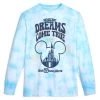Mickey Mouse Icon And Cinderella Castle Long Sleeve Tie-Dye T-Shirt For Adults – Walt Disney World