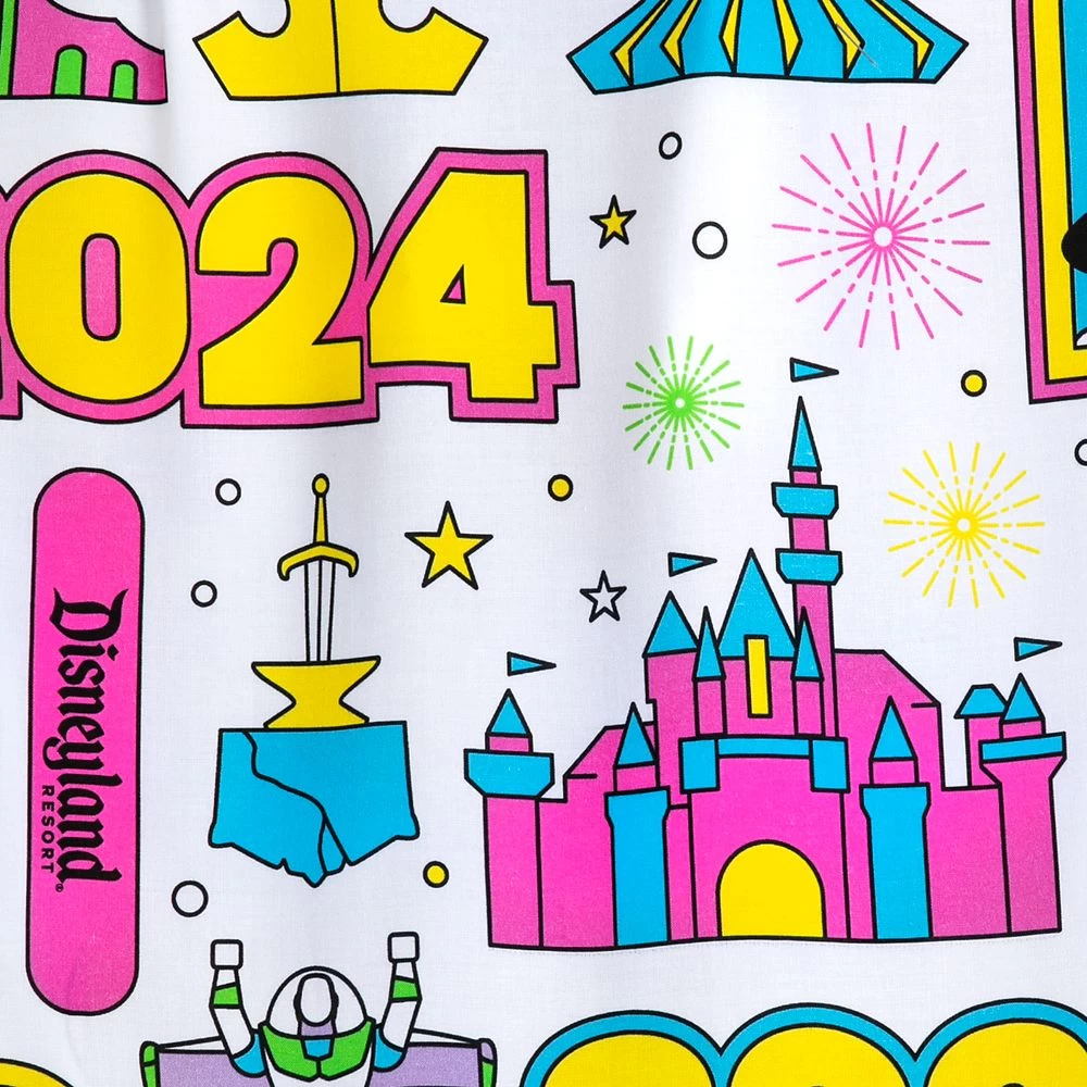 Mickey And Minnie Mouse Woven Shirt For Adults β Disneyland 2024 - Image 4