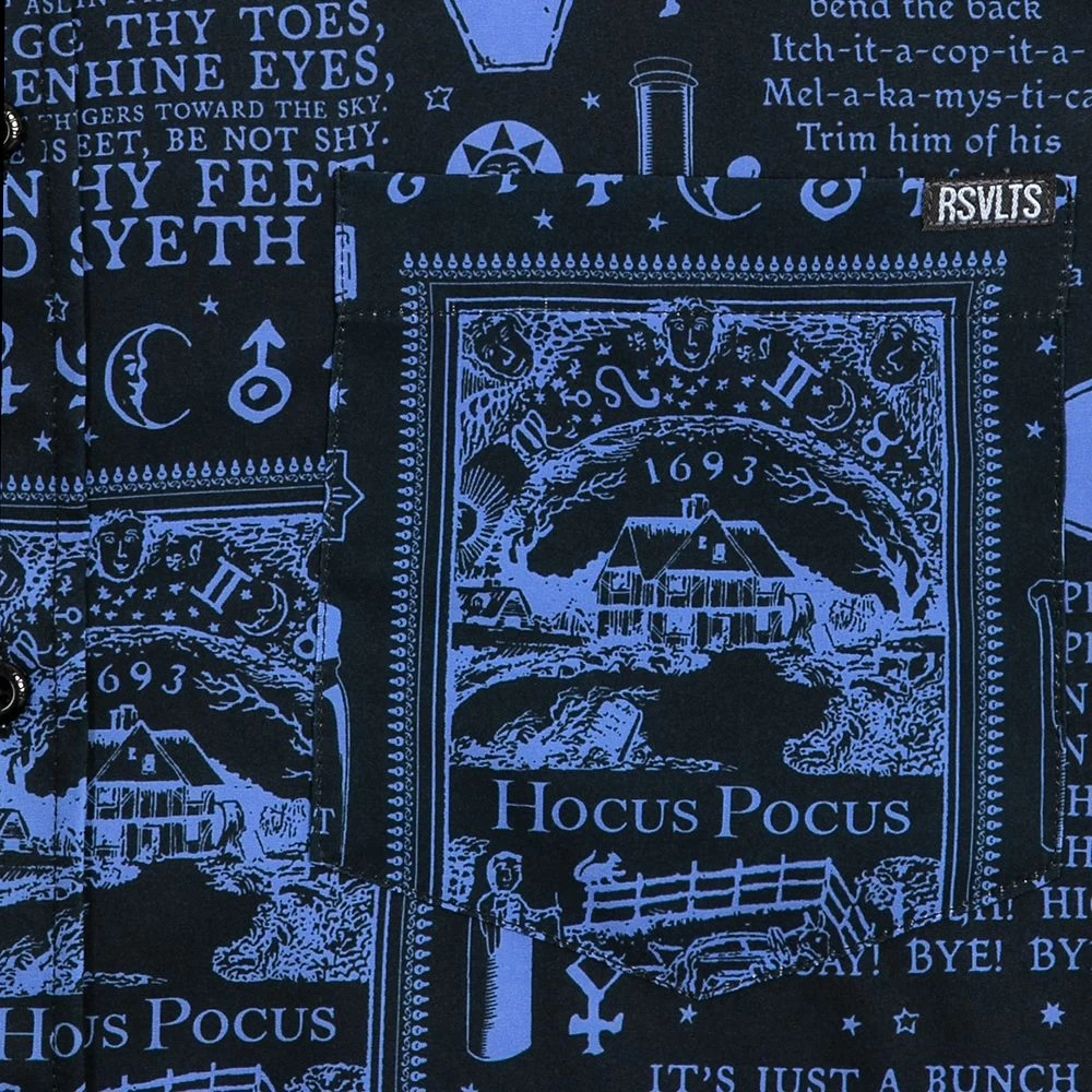 Disney Hocus Pocus ''BOOOOOK'' Button Down Shirt For Adults By RSVLTS - Image 4