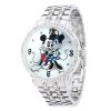 Disney Mickey And Minnie Mouse Silver Alloy Watch For Women