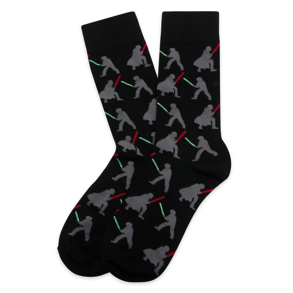 Disney Darth Vader Vs. Luke Skywalker Socks For Adults – Star Wars - Image 2