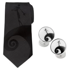Disney Jack Skellington Cufflinks And Tie Set – The Nightmare Before Christmas