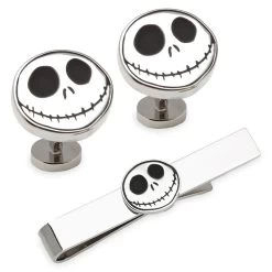 Disney Jack Skellington Cufflinks And Tie Clip Set – The Nightmare Before Christmas