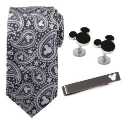 Disney Mickey Mouse Icon Tie, Cufflinks And Tie Clip Gift Set