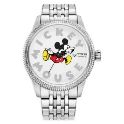 Disney Mickey Mouse Stainless Steel Eco-Drive Watch For Men By Citizen