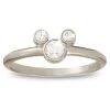 Disney Diamond Mickey Mouse Icon Ring – 18KWhite Gold