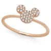 Disney Mickey Mouse Icon Ring By CRISLU – Rose Gold