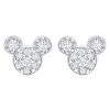 Disney Mickey Mouse Icon Stud Earrings For Kids By CRISLU