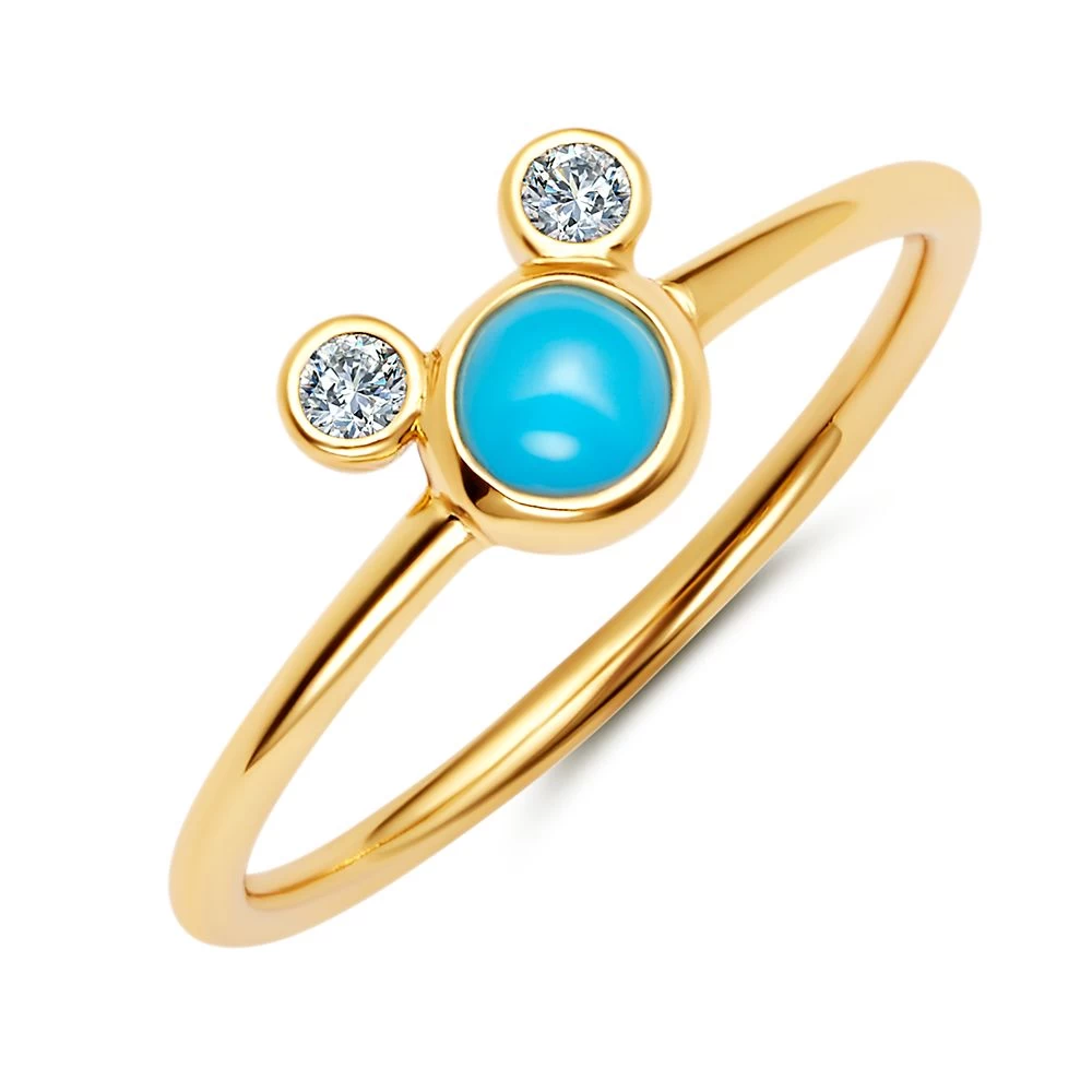 Disney Mickey Mouse Icon Turquoise Ring By CRISLU