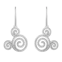 Disney Mickey Mouse Icon Swirl Earrings By Rebecca Hook