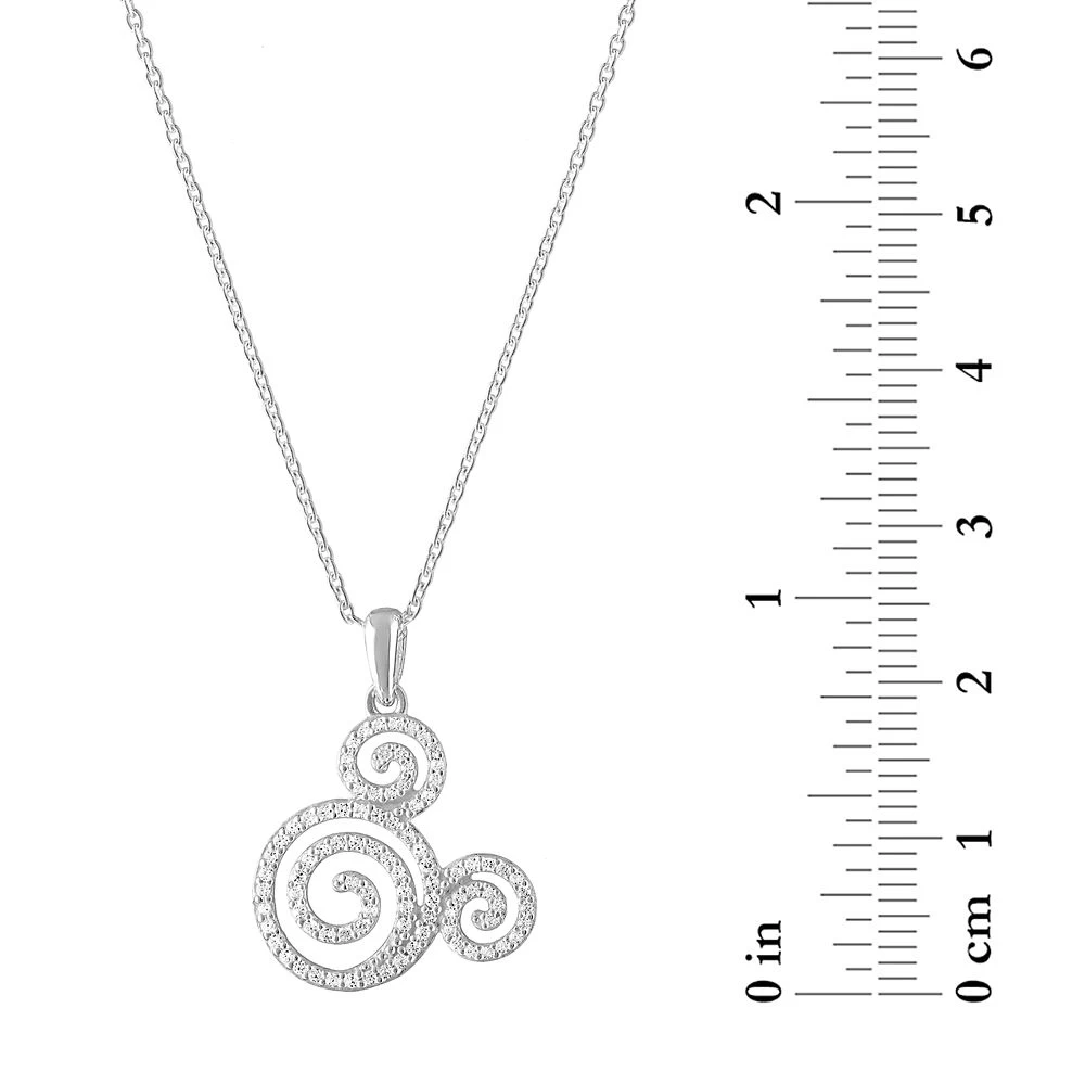 Disney Mickey Mouse Icon Swirl Necklace By Rebecca Hook - Image 2