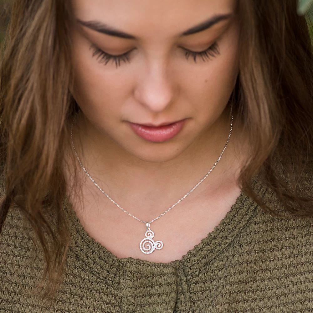 Disney Mickey Mouse Icon Swirl Necklace By Rebecca Hook - Image 4
