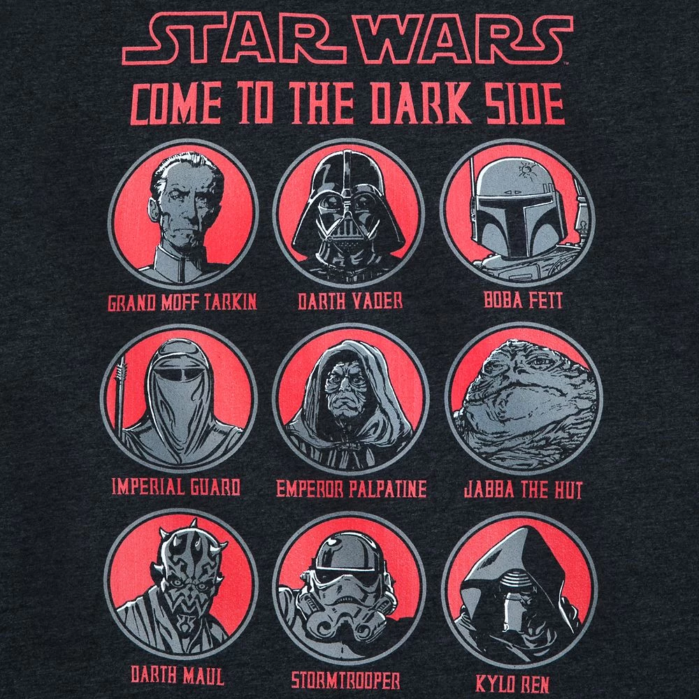 Disney Dark Side Heathered T-Shirt For Adults β Star Wars - Image 2