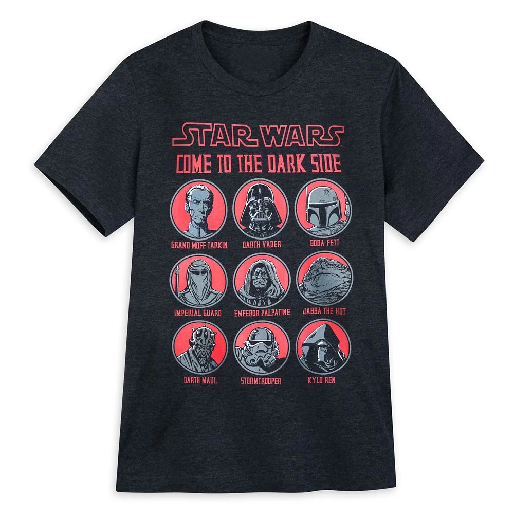 Disney Dark Side Heathered T-Shirt For Adults β Star Wars