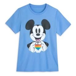 Mickey Mouse Rainbow Heart T-Shirt For Adults – Disney Pride Collection